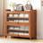 Large Capacity Entry Door Bamboo Shoe Cabinet For Household Use, Multi-Layer Enclosed Storage Shoe Rack, Detachable Layer Board, Dust-Proof And Moisture-Proof