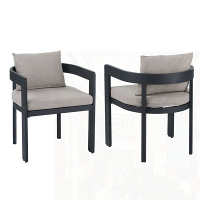 Aluminum Dining Chair Set Of 2