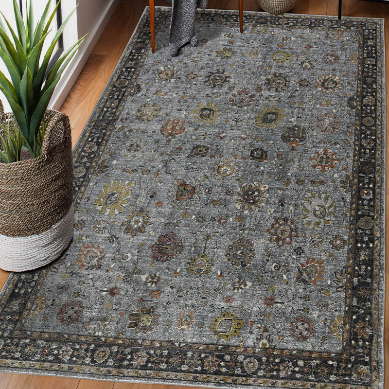 Tapis de performance en polyester de qualité supérieure Olivia, Rectangle 5 pi 3 po x 7 pi 10 po