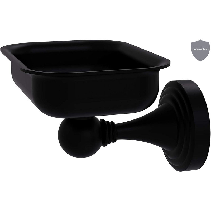 Plat de savon à fixation murale Godin, Noir mat