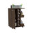 Bar Cart Wells, Four Casters, Dark Walnut Finish-233584250