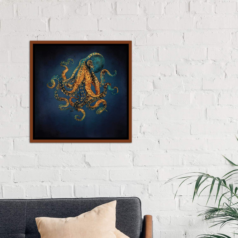 " Underwater Dream IV " by SpaceFrog Designs, 37" H x 37" W x 1.5" D, Classic Wood Framed Canvas, No Mat