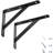 2 Pcs 8Inch Tripod Triangle Shelf Brackets