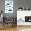 «Go With the Flow II» par Courtney Prahl, art mural en verre acrylique-1633993079