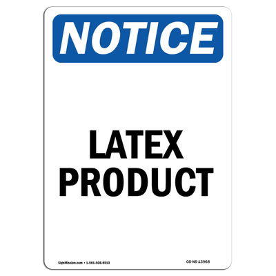 Latex Product Sign