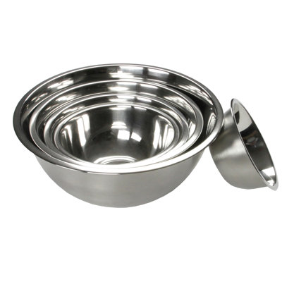 Stainless Steel 5 Piece Nesting Nested Mixing Bowl Set