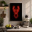Neon Deer Modern - Wrapped Canvas-450936726-450936733