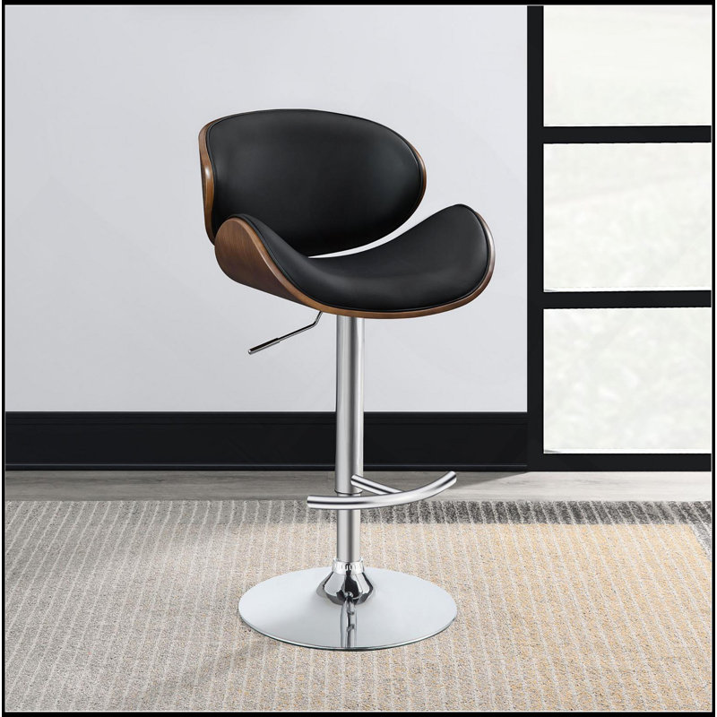  Tabouret de bar réglable, Noir