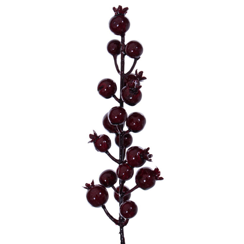 72" Burgundy Crab Apple Mixed Berry Garland