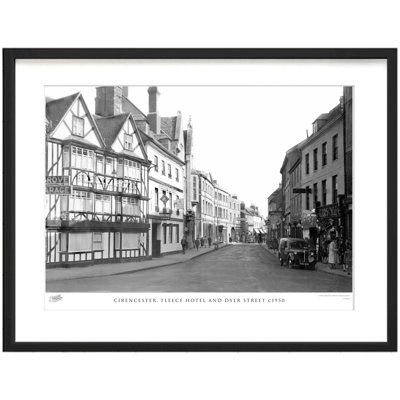 Cirencester, Fleece Hotel And Dyer Street C1950 by Francis Frith - Single Picture Frame Print