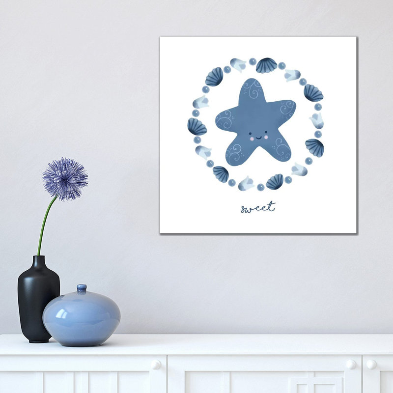 Ocean Friends III - Wrapped Canvas Print, 45.72 cm H x 45.72 cm W