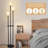 Floor Lamp with Shelves