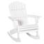 Chaise avec chaise berçante en bois Adirondack