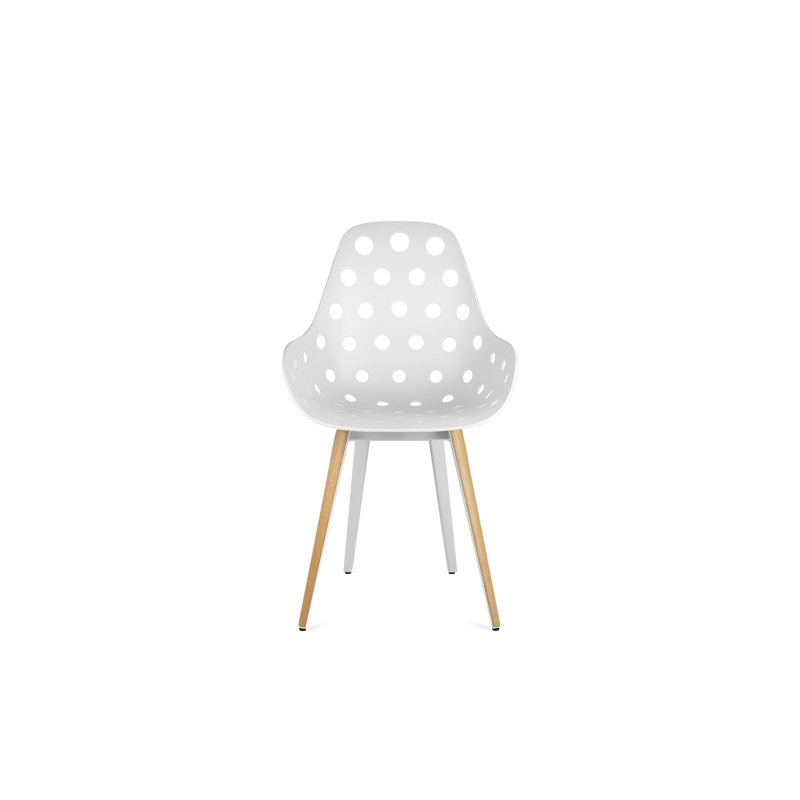 Fauteuil Gallatin, Blanc / Naturel