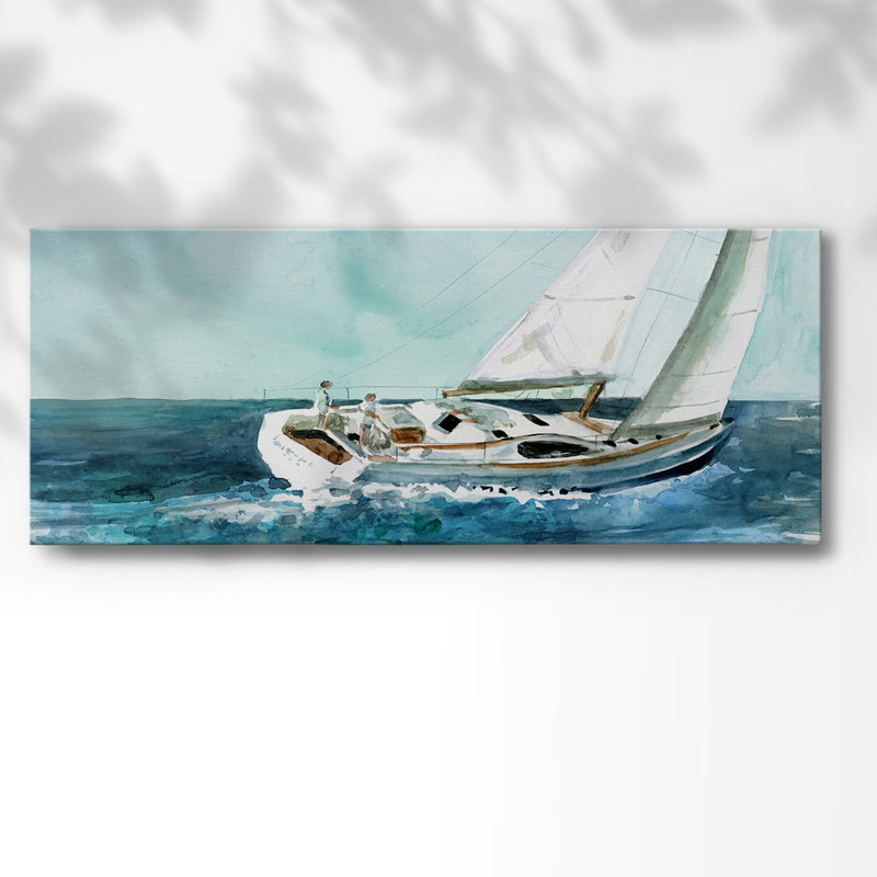 Delray Sail-Gallery Wrapped Canvas, H 20 po x l 50 po x P 1,5 po