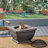 Light-Weight Concrete Wood Burning Square Fire Pit