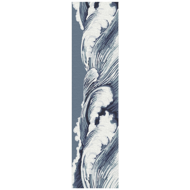 Junna Hand Tufted Abstract Indoor / Outdoor Rug, Runner 2' x 5'