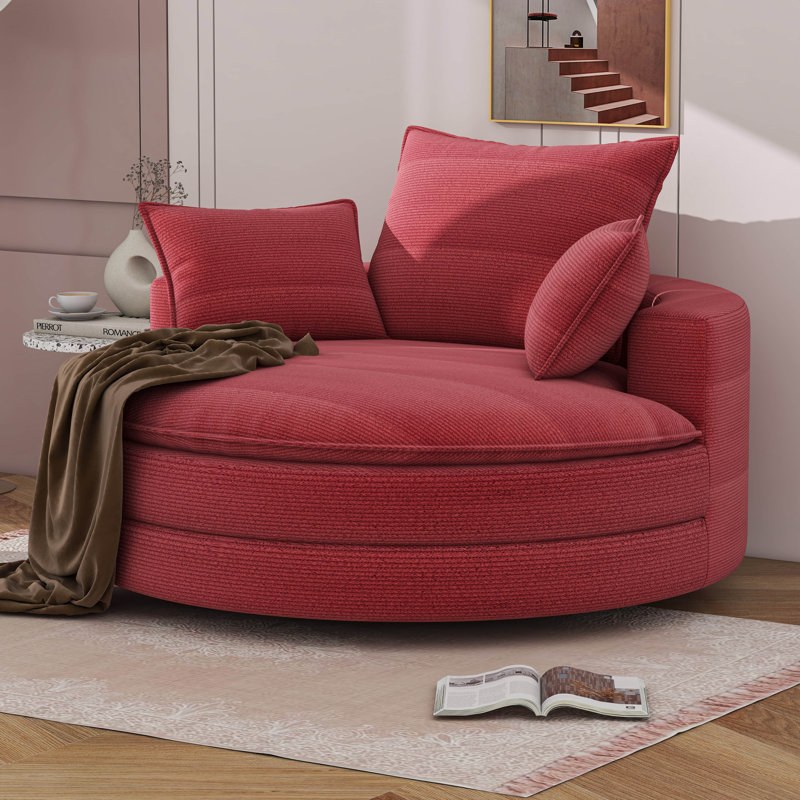 Chaise pivotante 360 °, Rouge