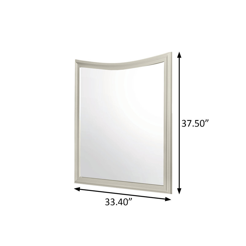 Miroir transitionnel l 33,4 po, gris clair, Gris