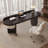 55.12"Black Rectangular Solid Wood desks-107397410
