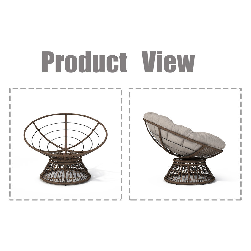 Chaise Papasan 41,5 po, Beige