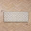 Tapis synthétique vert / blanc tissé à la machine Austell-105123304-124884360