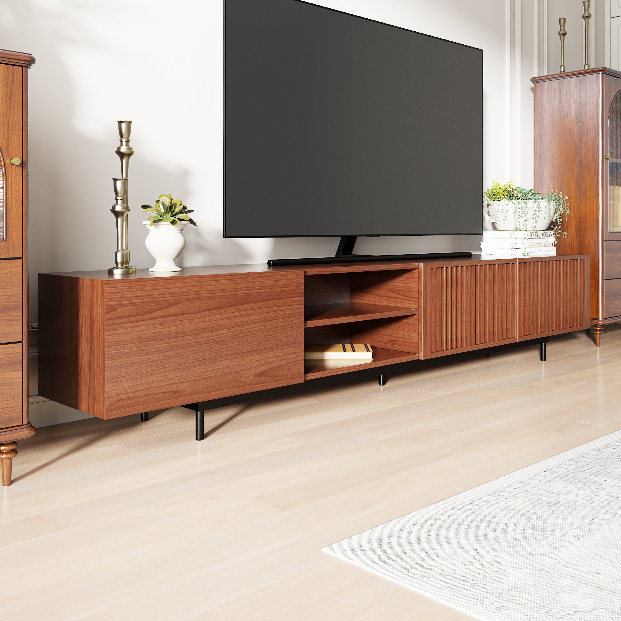 George Oliver Mid-Century Modern TV Stand 86"/94"