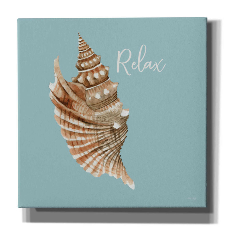 «Relax Seashell» par Cindy Jacobs, H 12 po x l 12 po