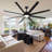 72 In. Ceiling Fan With 3-colours Led Light, Dimmer, Reversible Dc Motor And Remote Control-1546517773-1546517774