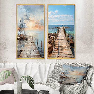«Pier and Dock Rustic», 2 pièces