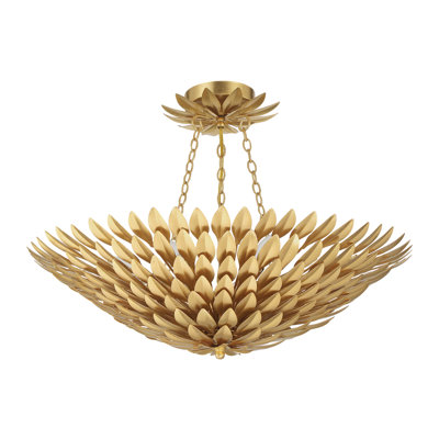 Broche 6 Light Semi Flush Mount