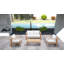 Ando 4 Piece Teak Sofa Seating Group with Sunbrella Cushions-2145255852
