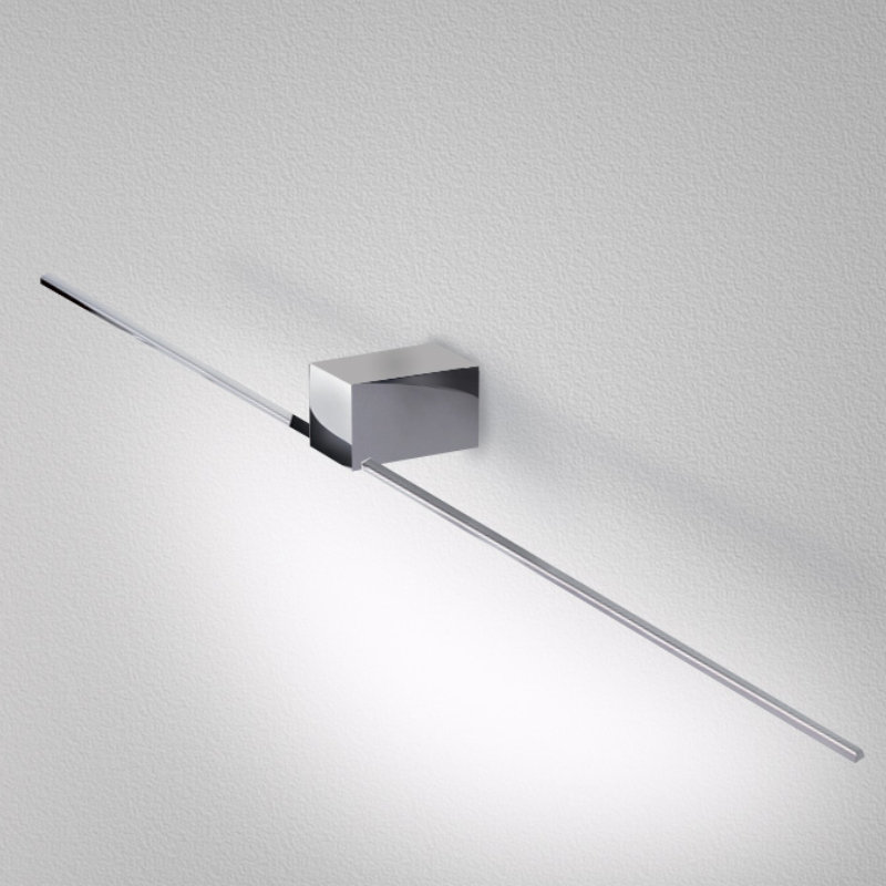 Orizzonte LED Dimmable Armed Sconce, Chrome, 2.38"H x 19.6875"W x 3.94"D