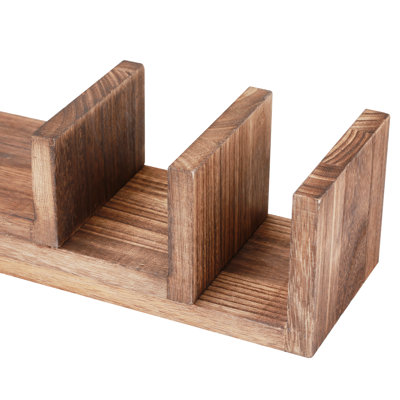 Aryk 3 Piece Solid Wood Floating Shelf