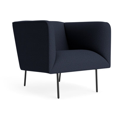 MTO - Chaise longue Dandy avec pieds noirs