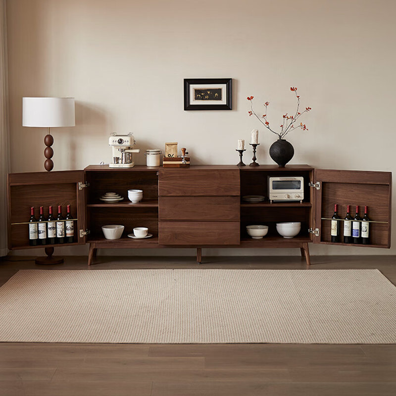 Buffet rétro simple et léger de luxe, H 33,2 po x l 70,8 po x P 23,6 po