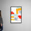Reproduction d’art sur toile, "abstract painting XVI" par Iris Lehnhardt-1956974136-1956974081