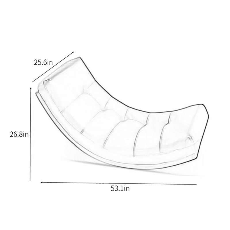 Chaise berçante en bois de frêne, Brun