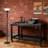 70-Inch Floor Lamp With Alabaster Glass Shade, Dark Bronze Finish, 3-Way Rotary Switch For Adjustable Lighting