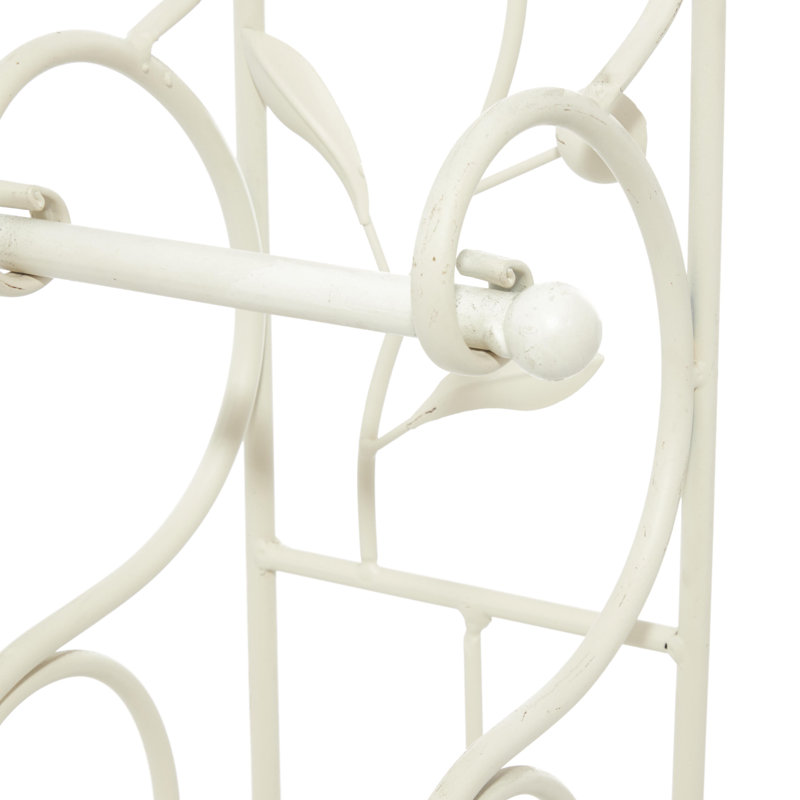 Porte-papier hygiénique sur pied Noe, Blanc cassé