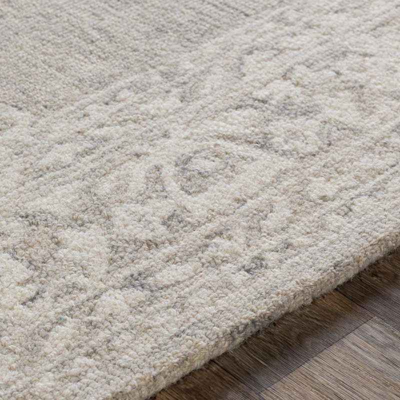 Tapis en laine touffeté à la main, Rectangle 5 pi x 7 pi 6 po
