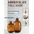 Notchietown Porter Amber Bliss Tall Vase, Bottle Glass Vase, Elegant Amber Home Decor For Fresh Or Dried Flowers, Perfect For Living Rooms, Dining Areas, And Centerpieces, 4" Diameter-1473200835