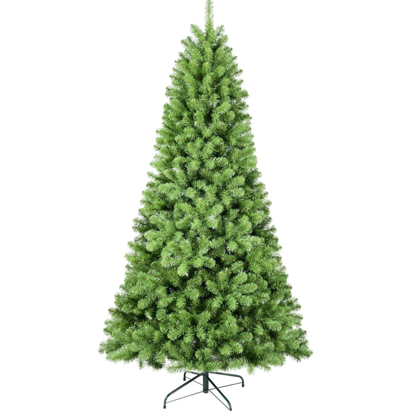 Arbre de Noël artificiel 8 pieds, 1430 pointes, fil mémoire, décoration facile pour une structure à charnière intérieure, décoration festive en fil