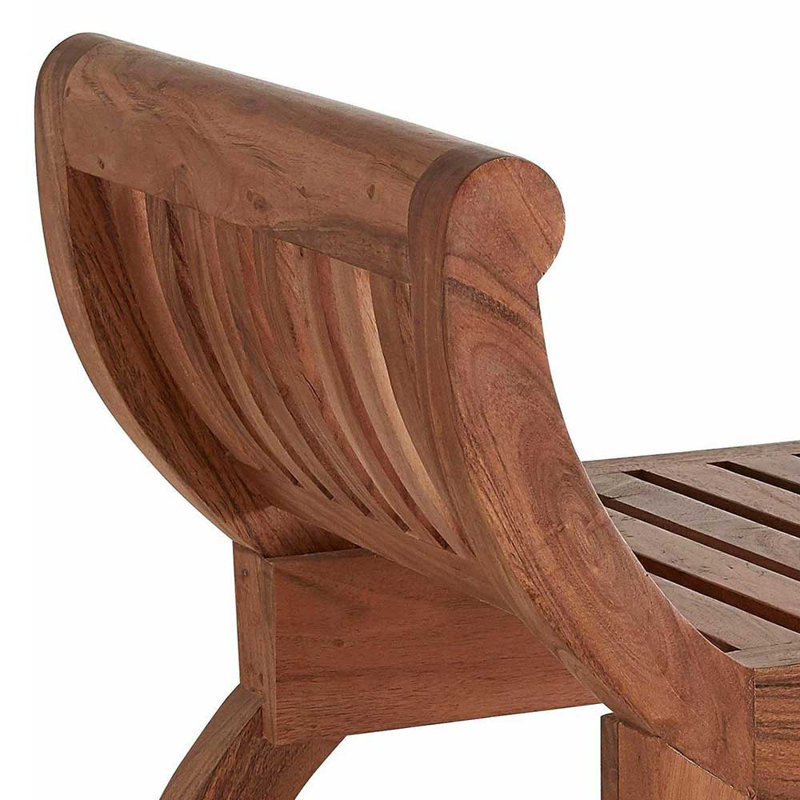 Mijares Solid Wood Accent Stool