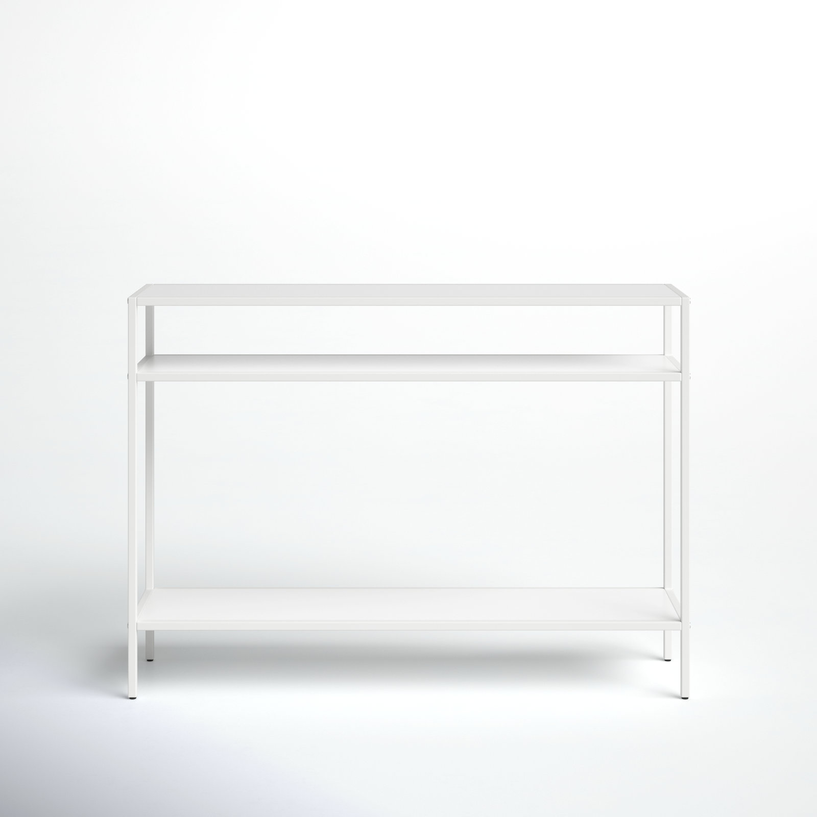 Aisha Console Table, Matte White, 30" H x 42" W x 10" D