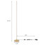 Lampe de plancher de coin à DEL 57,5 po Allana-161479212-216518601-216518607