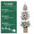 4FT Flocked Christmas Tree With Multicolour LED Lights
