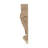 7-1/8 in x 2-3/4 in x 1-3/8 in Unfinished Hand Carved Solid Acanthus Leaf Wood Corbel-51893260