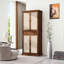 Armoire 4 portes avec 1 tiroir, capacité de charge de 210 lb, technique d'ingénierie, résistante aux rayons du soleil et aux égratignures, tablettes réglables, charnière en métal ouverte à 180 degrés, surmatelas, noyer foncé, panneau de particules avec lb
