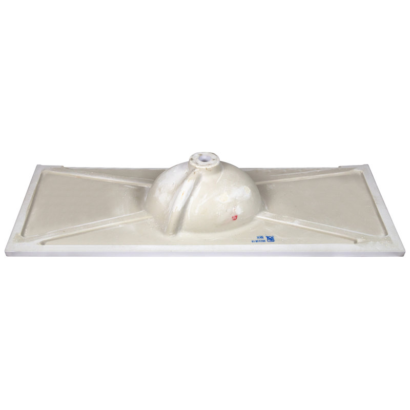 Solid White 49" Cultured Marble Vanity Top with Integrated Sink